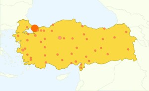 ziyatci sehirler-harita